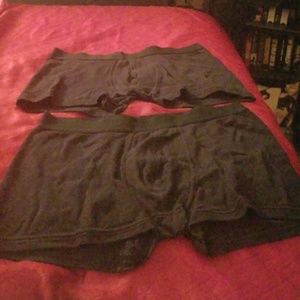 MEN'S 2 LARGE MERONA BLACK BOXERS!!!!!!!!!!!!!!!!!